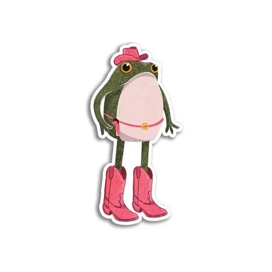 SWF - Cowgirl Frog Sticker