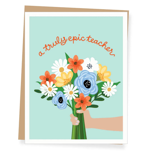 A2 - Truly Epic Teacher Thank You Card