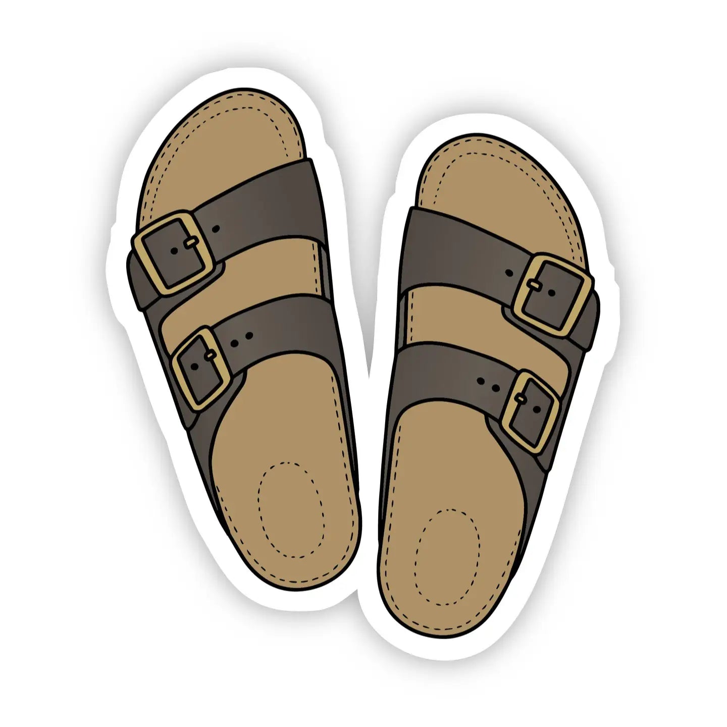 BM - Cute Sandals Beach Aesthetic Sticker