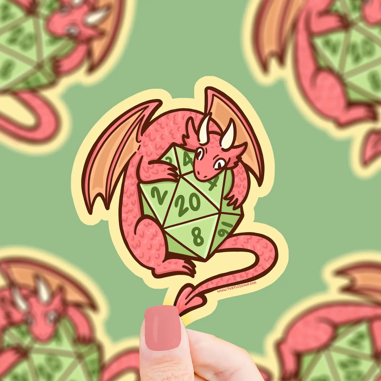 TS - Dragon D20 Vinyl Sticker