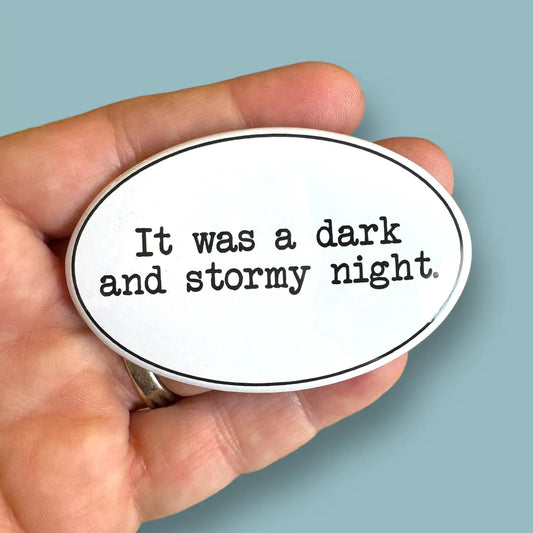 ASC - It Was A Dark and Stormy Night Oval Magnet