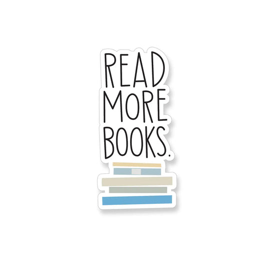 A2 - Read More Books Vinyl Sticker
