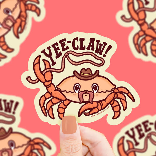 TS - Yee-Claw Rodeo Crab Vinyl Sticker