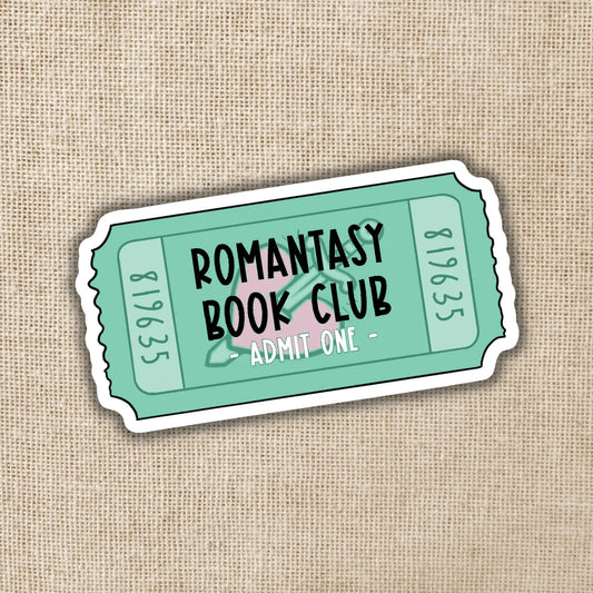 WE - Romantasy Book Club Ticket Sticker