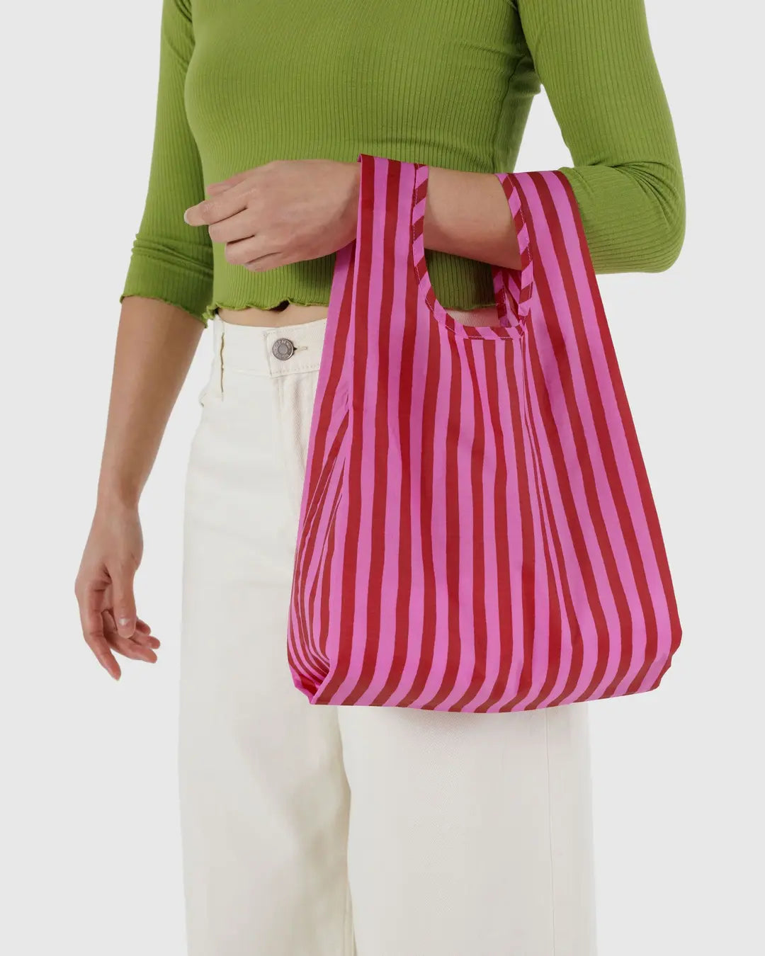 BAGGU - Baby BAGGU, Pink & Red Painted Stripes