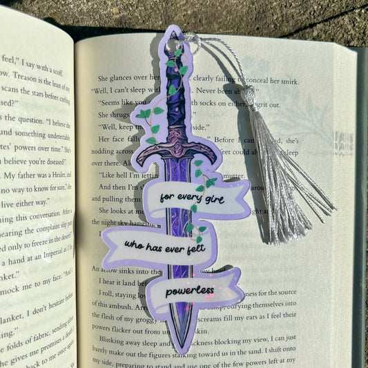 AN - Powerless Dagger Bookmark - No Tassel