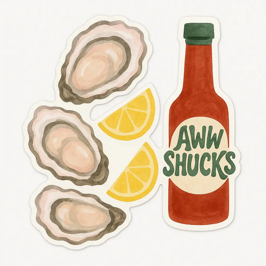 IAP - Aww Shucks Sticker – Quirky Oyster Design