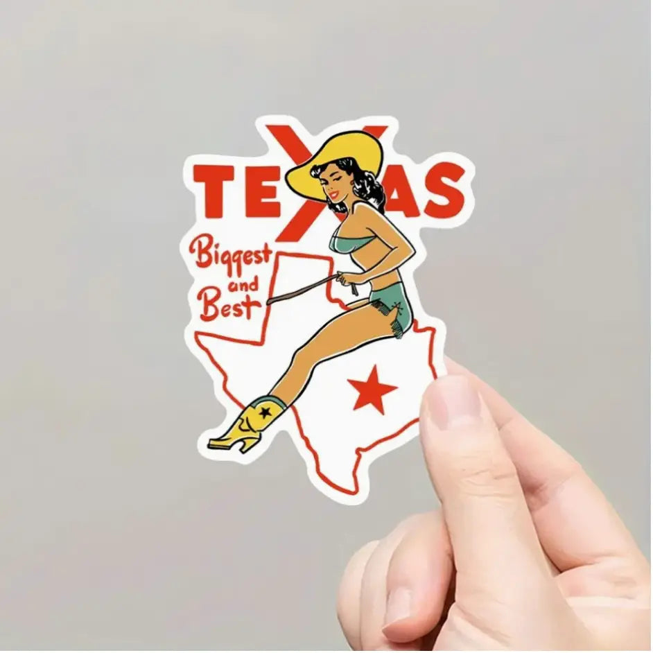 IAP - Biggest and Best Texas Cowgirl Sticker