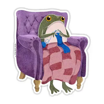 SWF - Crocheting Frogson Sticker