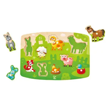 HAPE - Farmyard Peg Puzzle