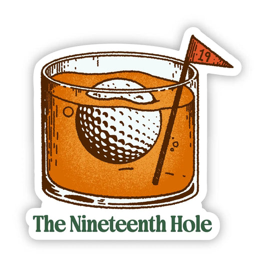 BM - The Nineteenth Hole Whiskey Golf Sticker