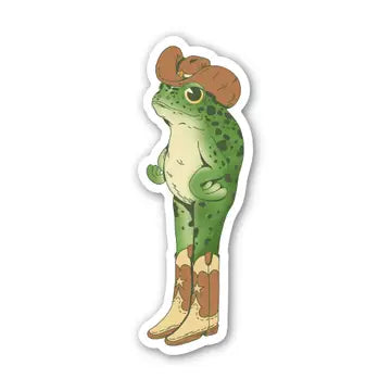 BM - Cowboy Frog Southern Sticker