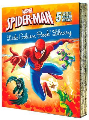 Little Golden Book Library: Spider-Man (Marvel): Spider-Man!; Trapped by the Green Goblin; The Big Freeze!; High Voltage!; Night of the Vulture!