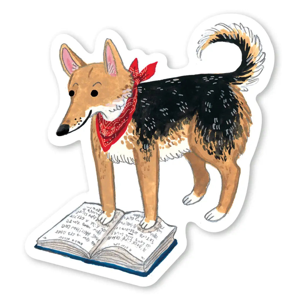 PM - Book Dog Sticker