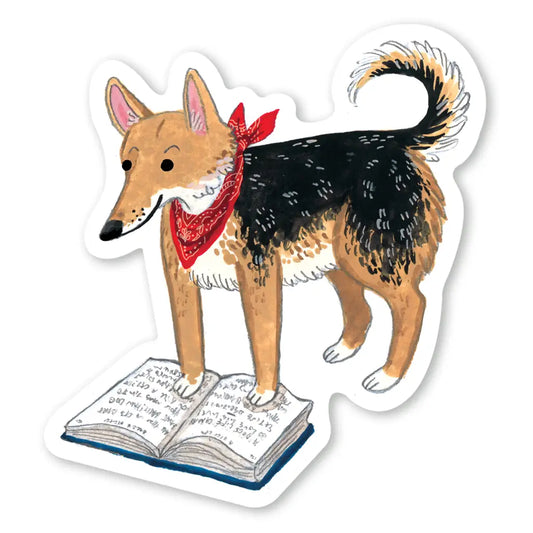 PM - Book Dog Sticker