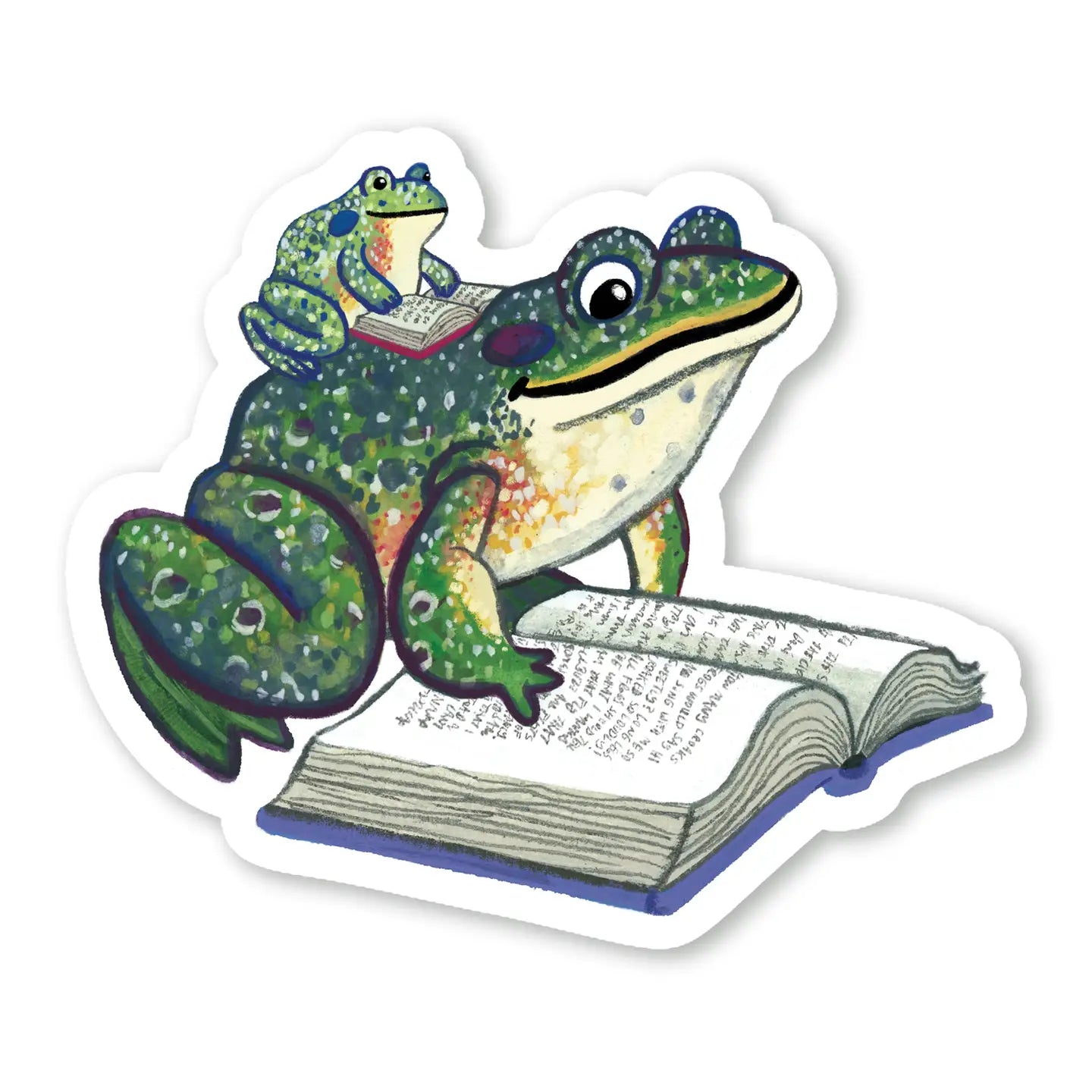 PM -Book Frog Sticker