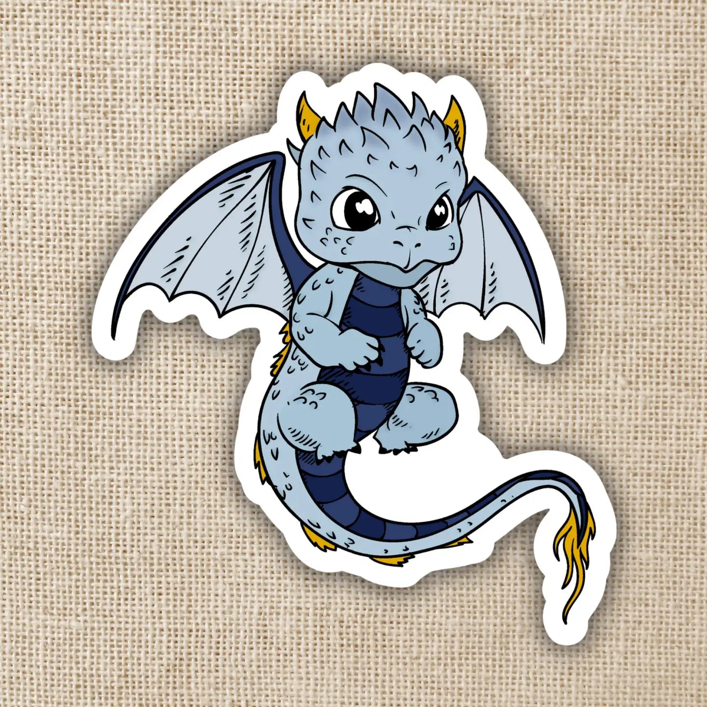 KOT - Blue Flying Baby Dragon Sticker