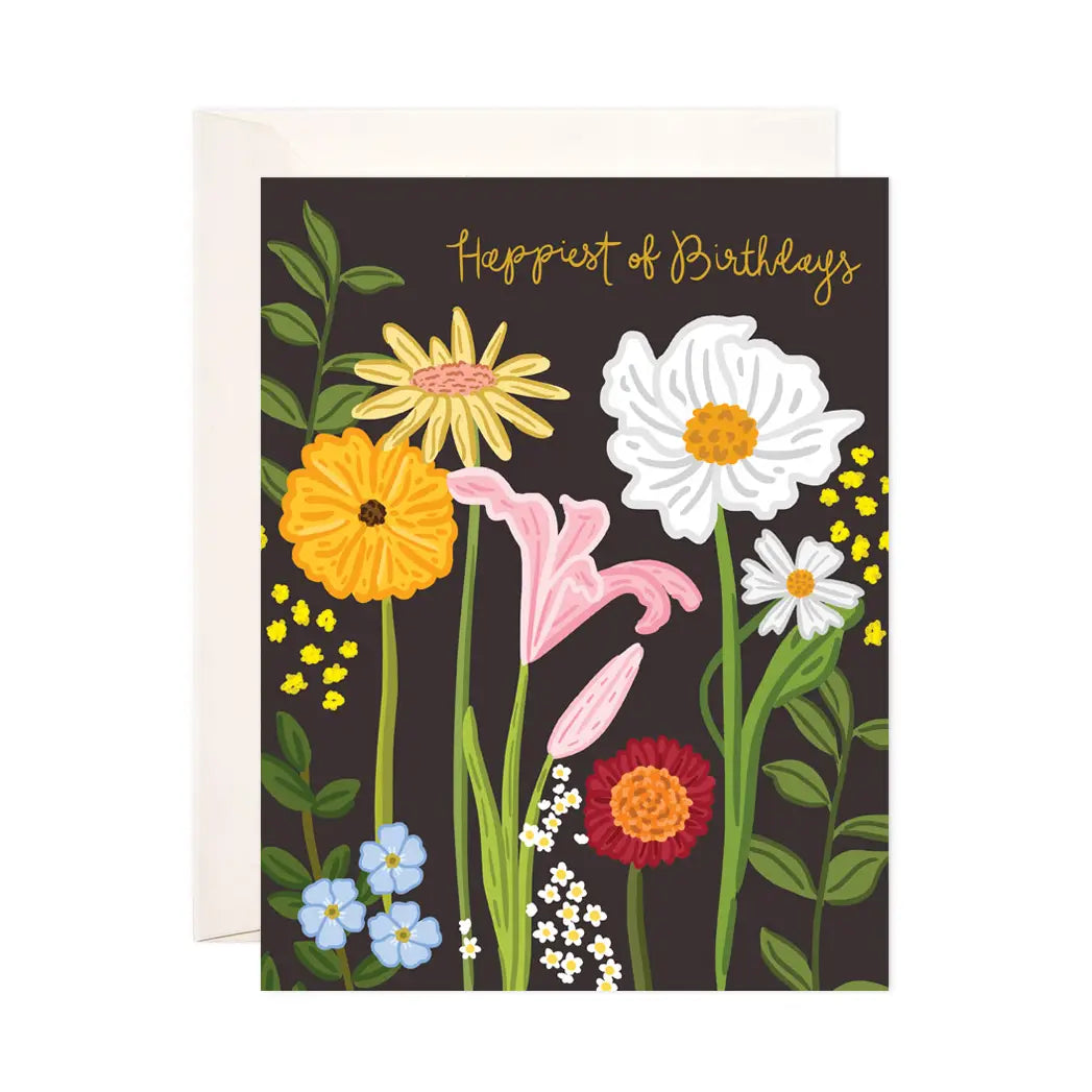 BWS - Wildflowers Birthday Greeting Card - Birthday Card