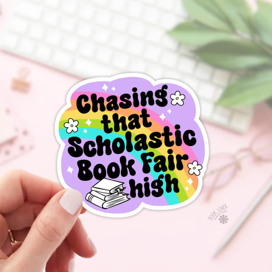 BLM - Chasing That Scolastic Book Fair High Stickers / Bookish