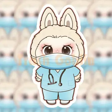 TG - Nurse Labubu Sticker