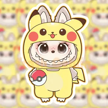 TG - Pikachu Labubu Sticker