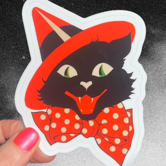AW - Cat Witch Sticker 3 Inch