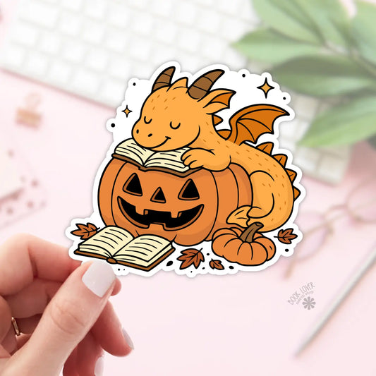 BLM - Sleeping Pumpkin Dragon Sticker