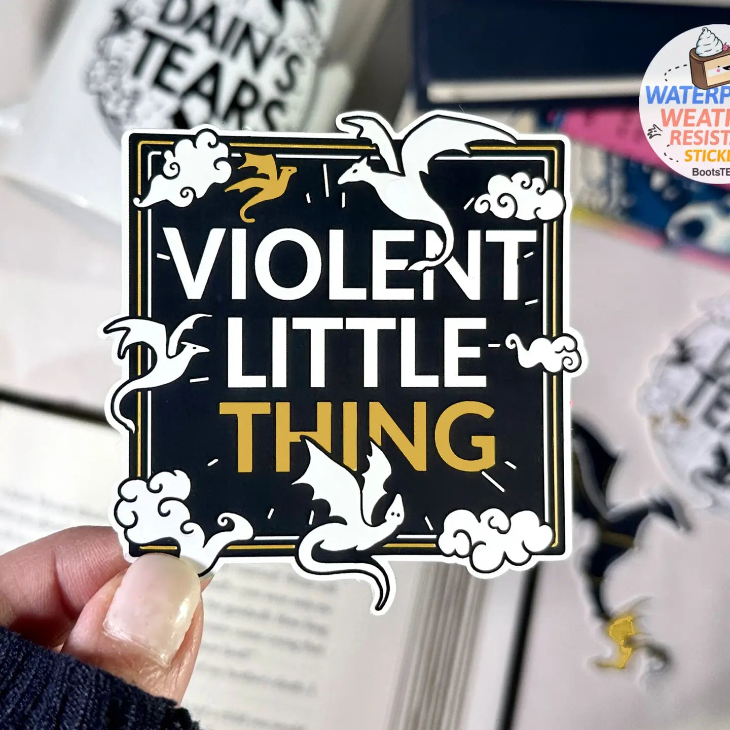 BT - Fourth Wing Stickers, “Violent Little Thing”