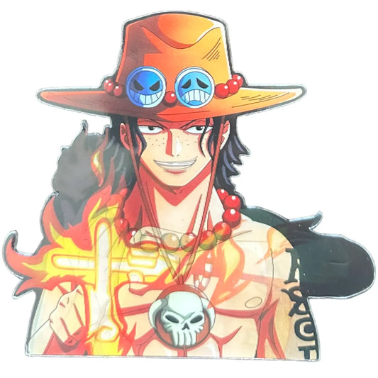 CC - One Piece Ace Anime 3D Sticker