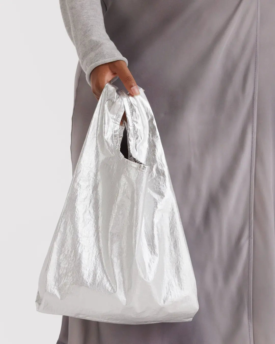 BAGGU - Baby BAGGU, Chrome Metallic