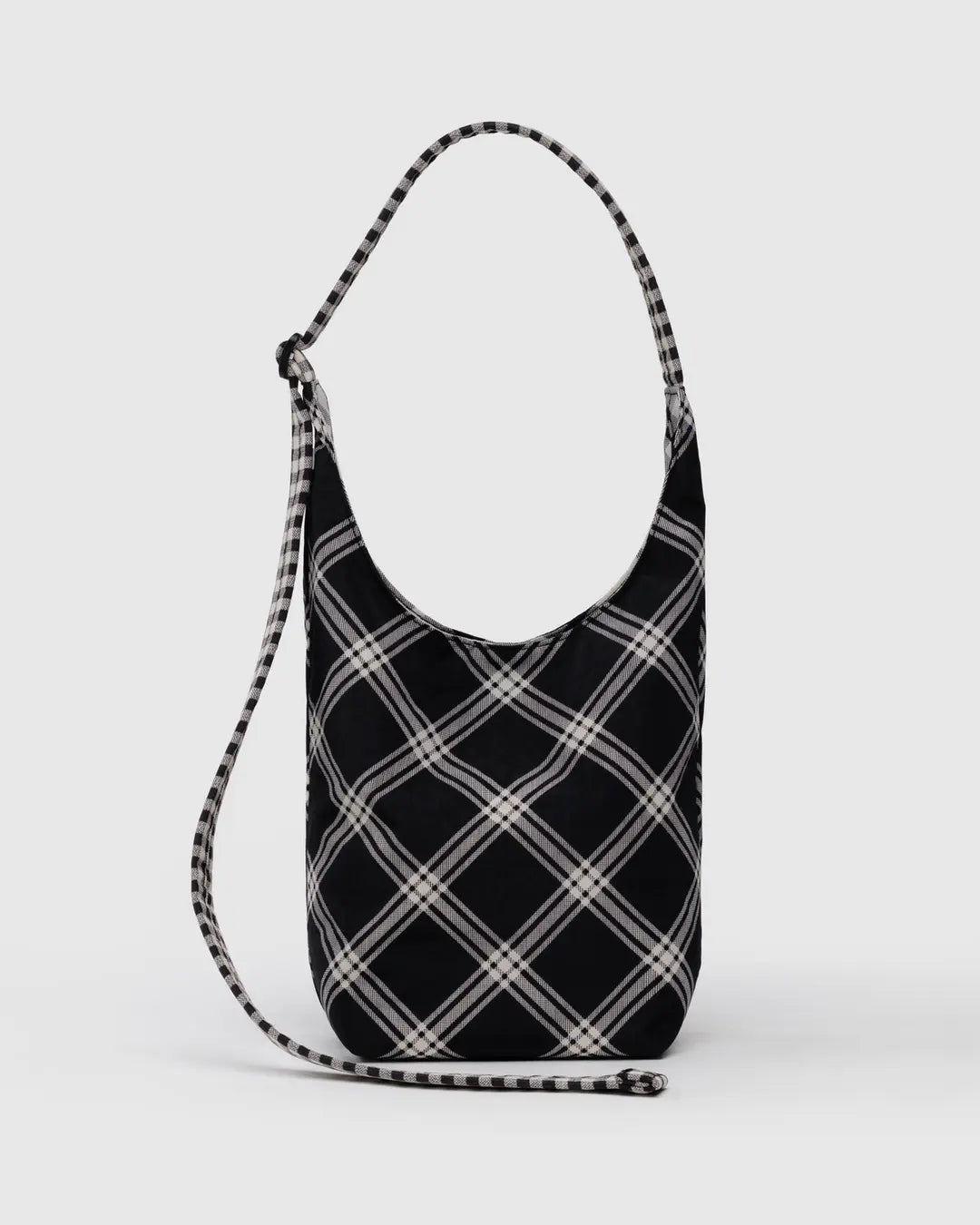 BAGGU - Small Nylon Sling, Mixed Plaid