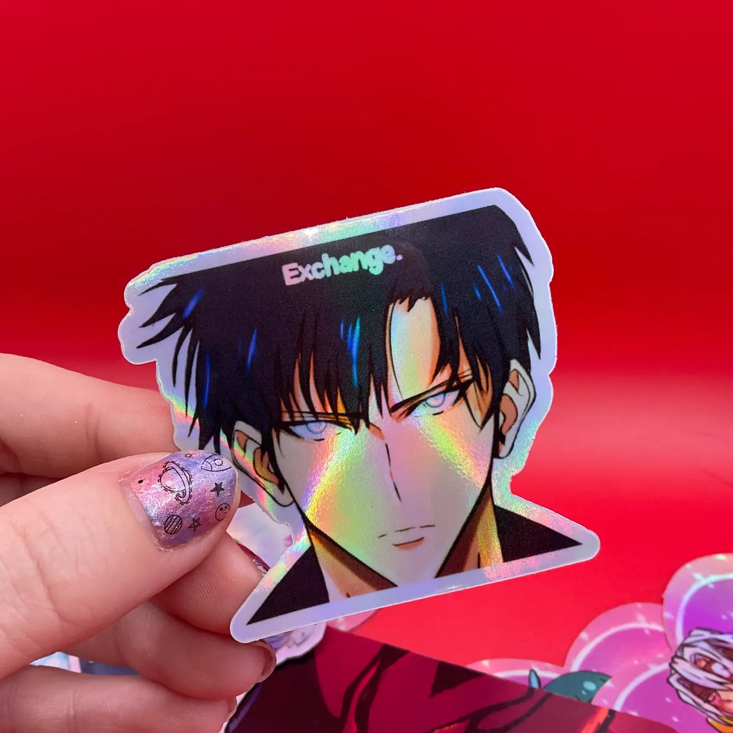 EPA - Solo Leveling Jinwoo and Igris Holographic Sticker