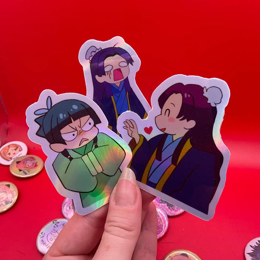 EPA - Apothecary Diaries Holographic Sticker Startled Jinshi