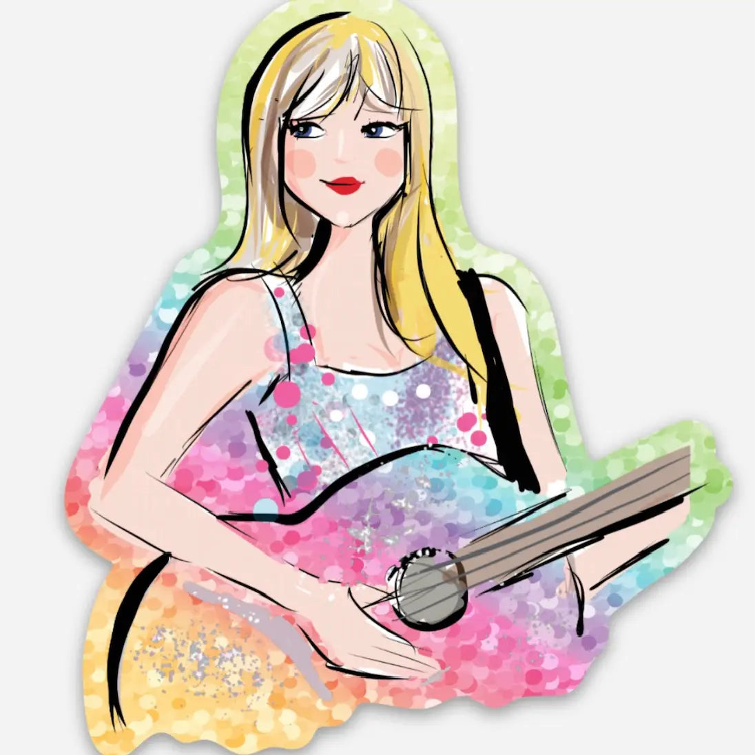 JV - Taylor Swift Glitter Sticker