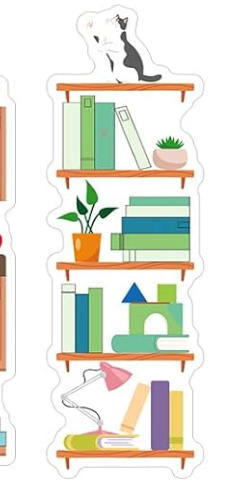 BOOKMARK - home shelf/w cat