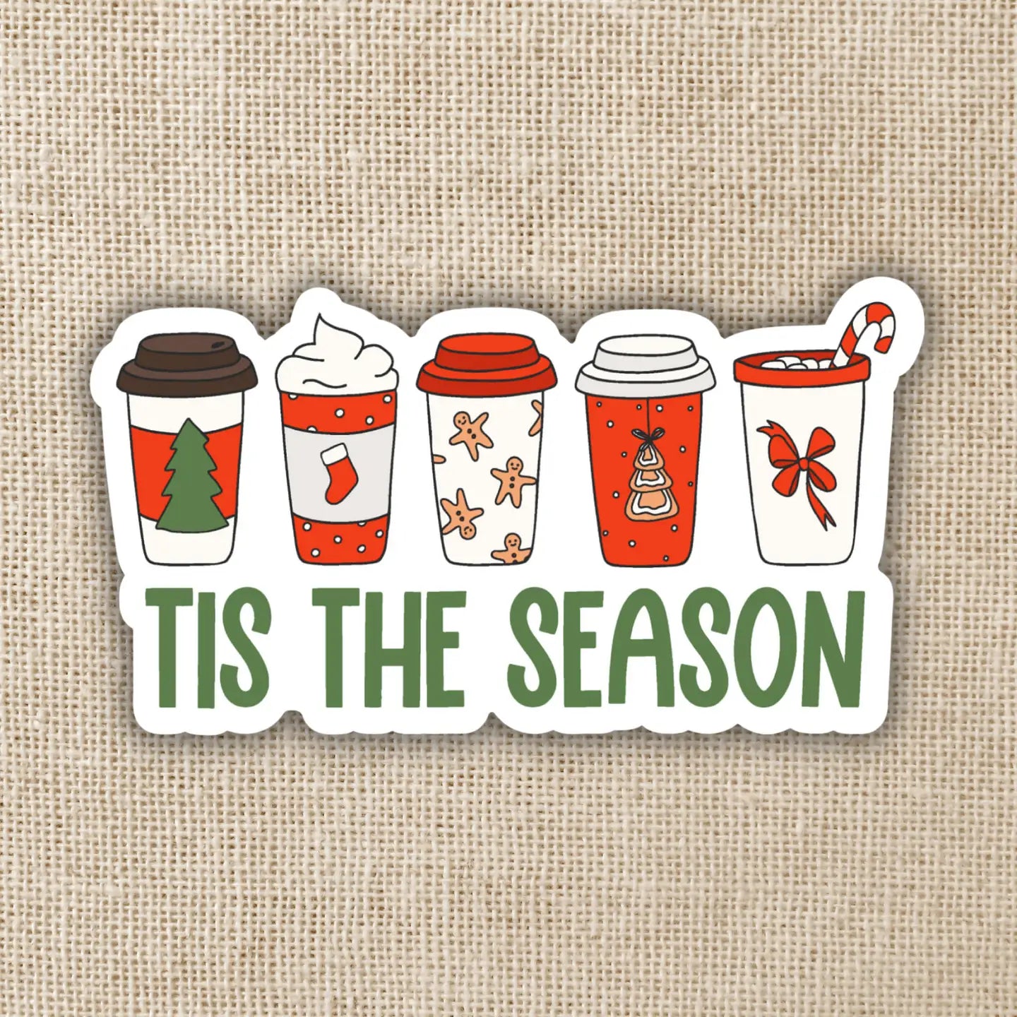 KOT - Tis the Season Coffee Cups Sticker