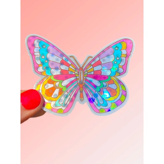 AW - Butterfly Hologram Shimmer Sticker