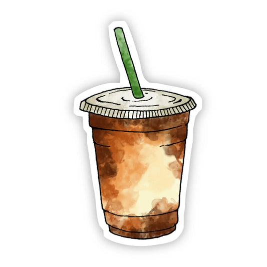 BM - Iced Coffee Watercolor Sticker