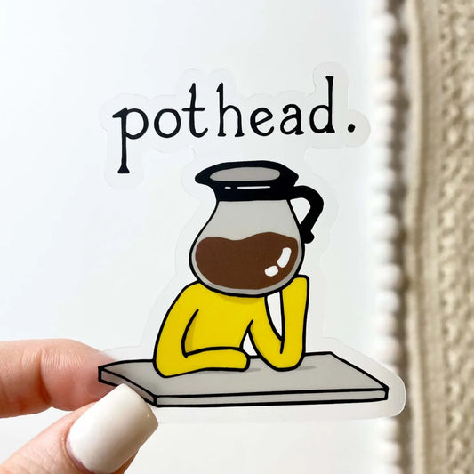 BM - Pothead Coffee Clear Sticker