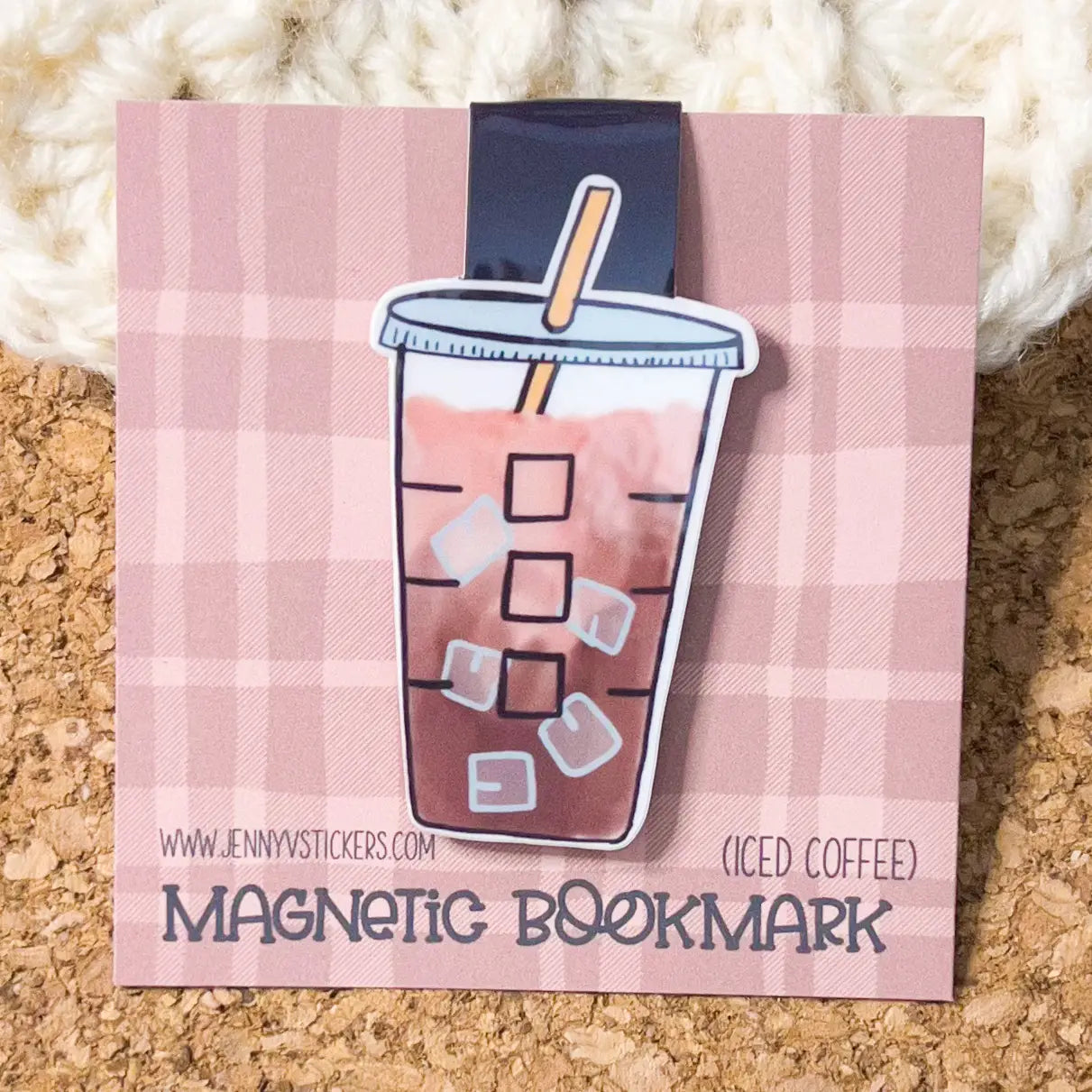 SH - Iced Coffee Magnetic Bookmark