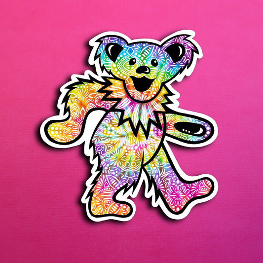 ZD- Trippy Bear Sticker (Waterproof)