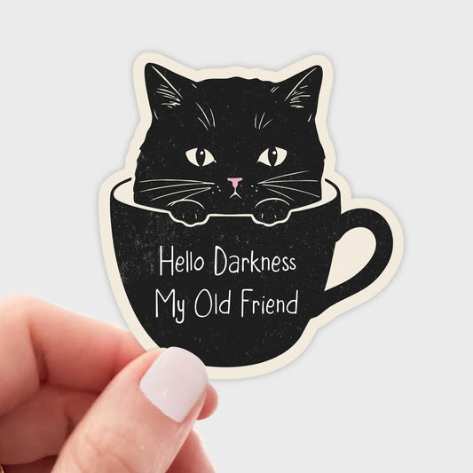 Y- Hello Darkness My Old Friend Sticker