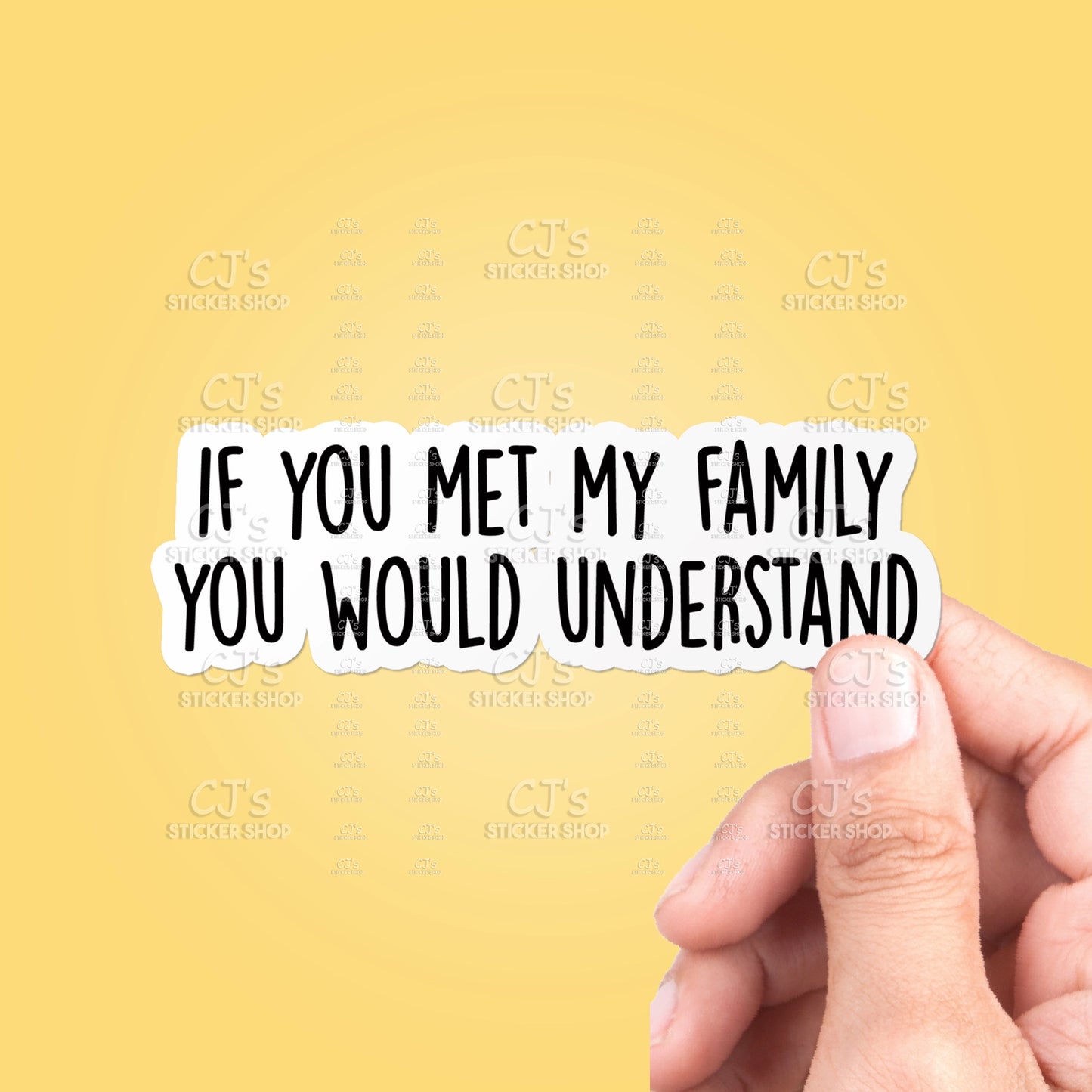 CJ - If You Met  Sticker