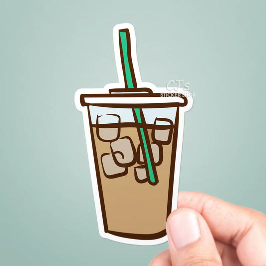 CJ - Iced Coffee Drink Sticker