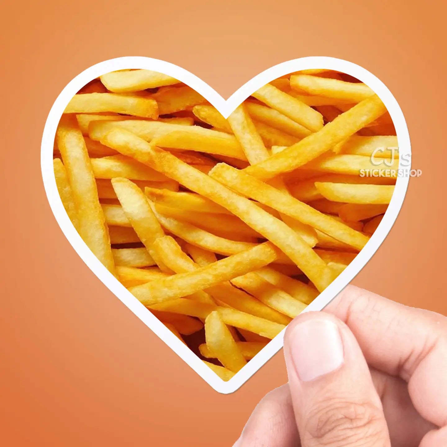 CJ - French Fries Love Sticker