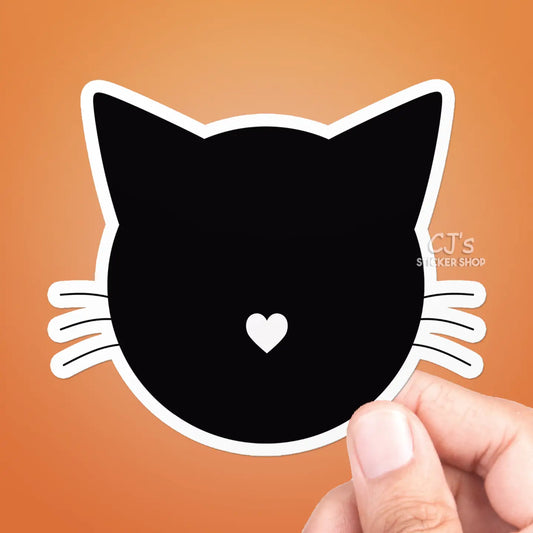 CJ - Cat Heart Nose Sticker