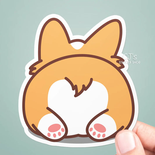 CJ - Cute Corgi Butt Sticker