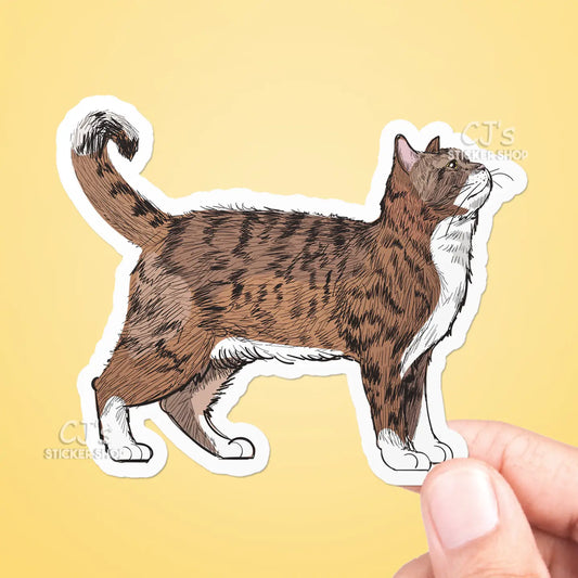 CJ - Cat Drawing Sticker