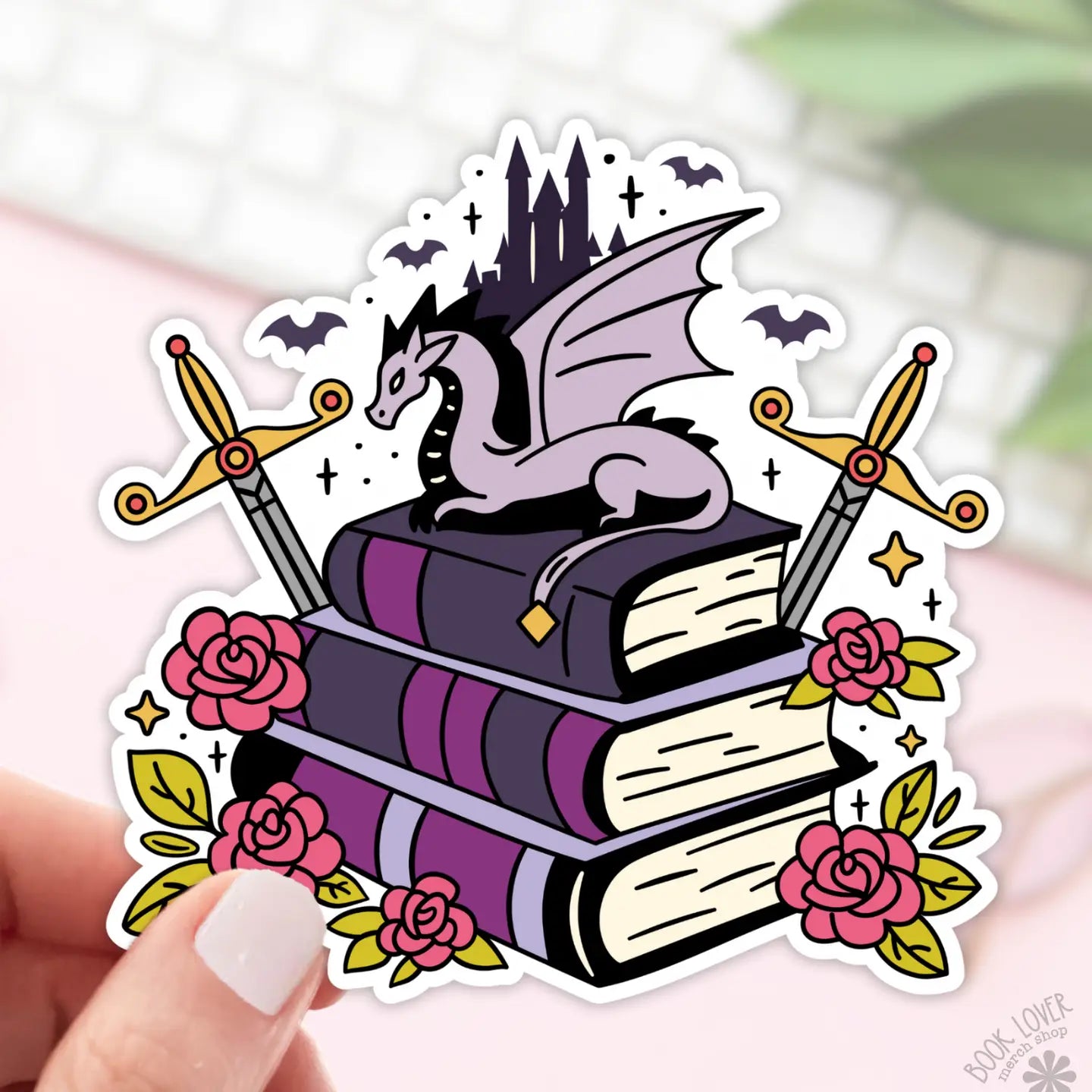 BLM-Fantasy Pile Of Books sticker
