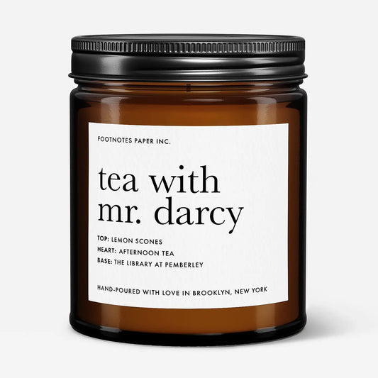 FN - Tea with Mr. Darcy Candle - Pride and Prejudice, Jane Austen